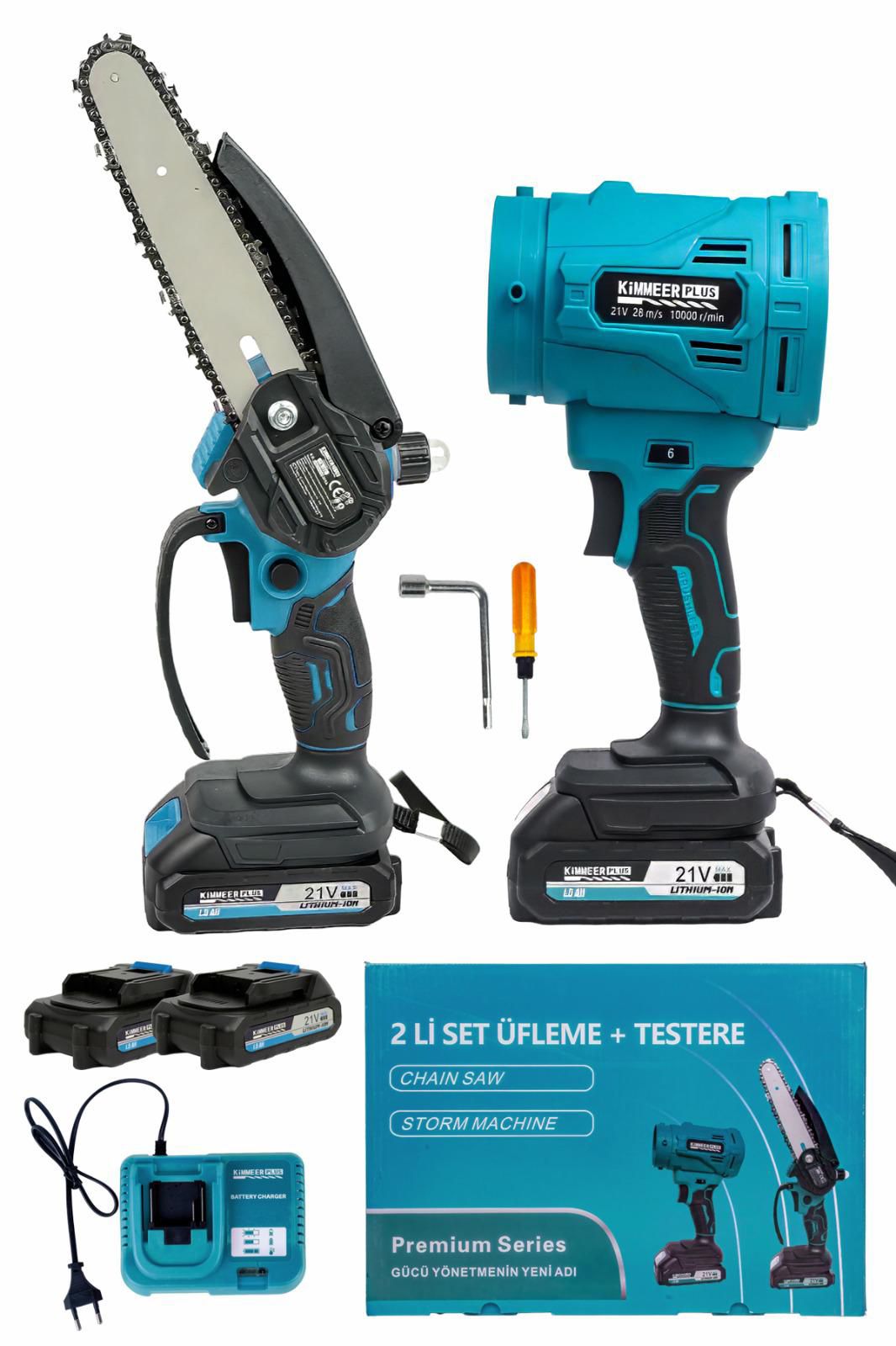 KIMMEER PLUS 2'li Üfleme ve Mini Testere Seti kapak görseli